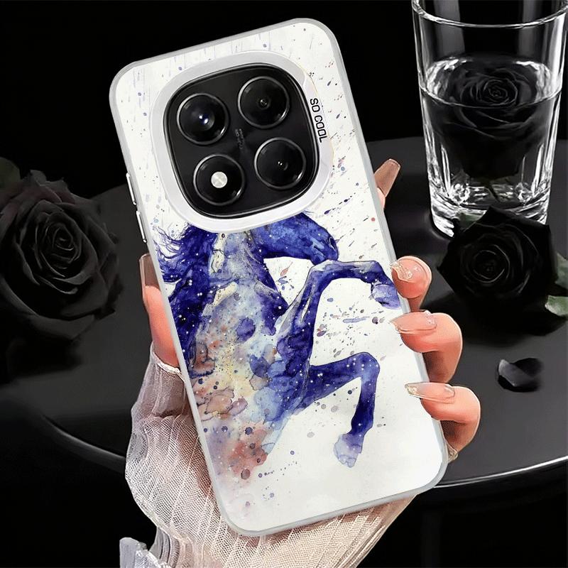 Oil Painting Horse Soft Phone Case for Xiaomi Redmi Note 13 14 15 Pro Plus 12S 12 11S 11 11T 10S 10 Shockproof Cover Back Shell