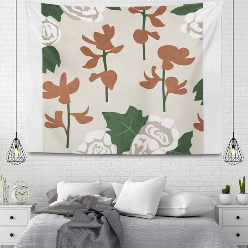 Aesthetic Home Room Decor Bohemian Hanging Large Fabric Autumn Simple Bedroom Carpet Nordic Bohemian Home Decor Tapestry