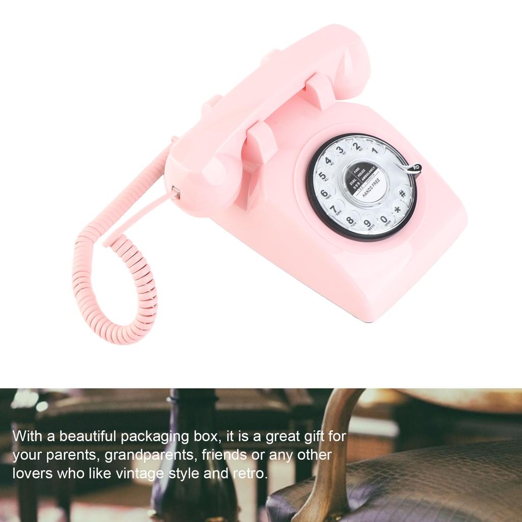 Old Fashioned Telephone Vintage Phone Retro Rotary Landline 60s Old Fashioned  Rotary  Wired Fixed Landline Telephone