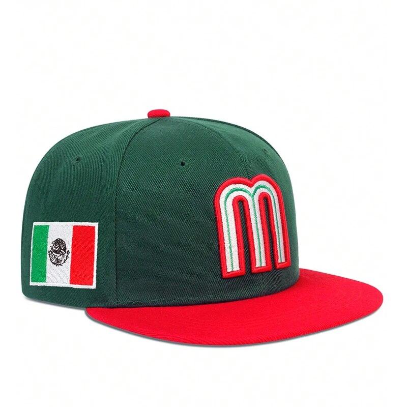 Unisex Simple Letter M Embroidery Hip-Hop Hats Outdoor Adjustable Casual Baseball Caps Sunscreen Hat