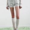 BadBlue Sheer Dot Leg Warmer Beige