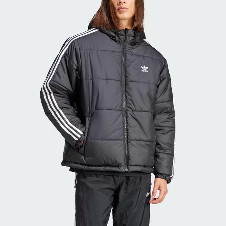 Adidas Originals Adicolor Reversible Jacket Three Stripes Color Block Hooded Long Sleeve Jacket Men Jacket Black HZ0690