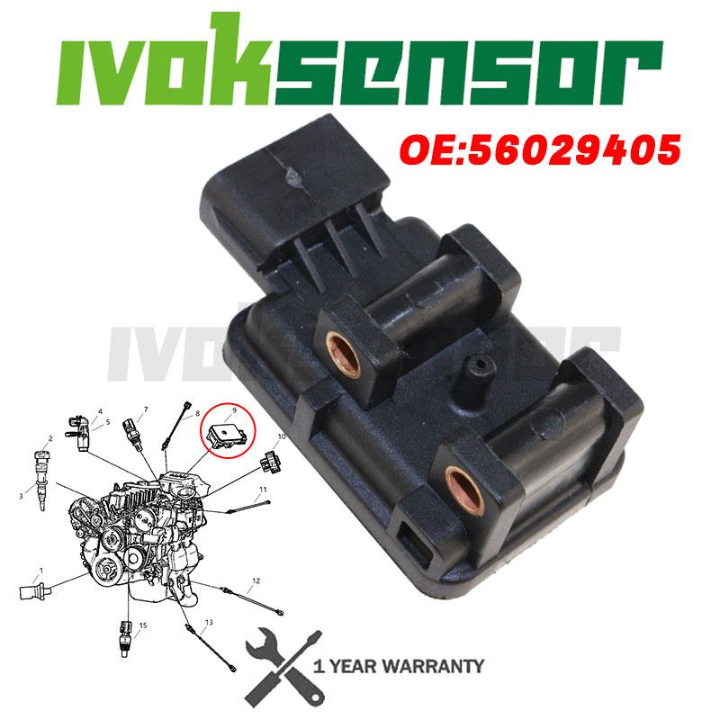 

1/5PCS 56029405 Manifold Absolute Pressure Sensor MAP Sensor For Jeep Grand Cherokee Wrangler Dodge Dakota Ram 1500 2500 3500 1pc