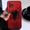Albania Flag Eagle Logo Phone Case For Iphone 17 Air 16 15 14 13 12 11 Pro Max 16 15 14 Plus TPU Soft Case