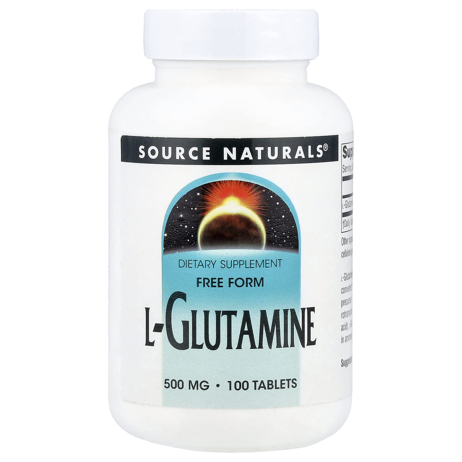 

L-Glutamine, 500 Mg, 100 Tablets