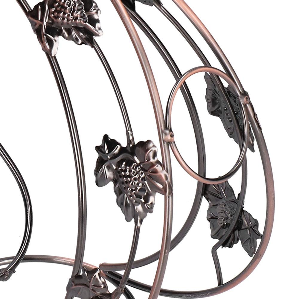 Wrought Iron Metal Wine Rack Freestanding Single Bottle Wine Rack Wine Bottle Holder Bar