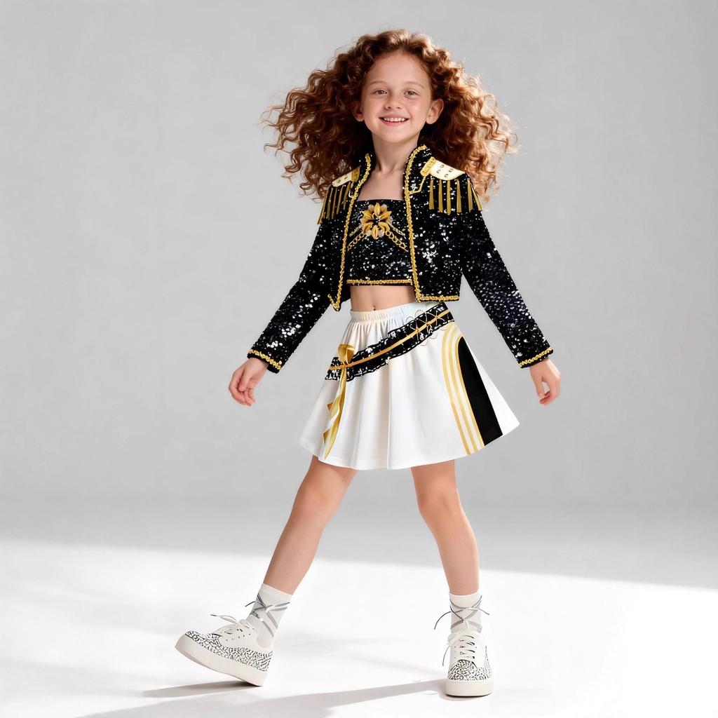 Kids Halloween Cosplay Costume for Carnival Party Girls K POP Super Star Rumi Zoey Mira Printing Outfit