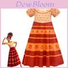 Vibrant Encanto Princess Dress For Girls Perfect For Parties And Cosplay