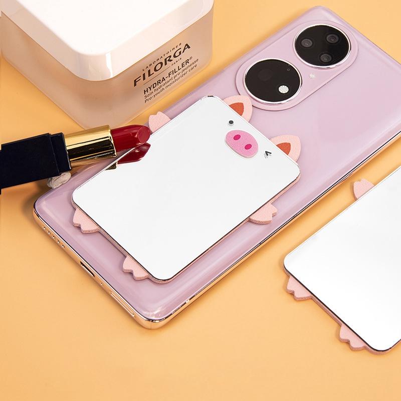 

Cute Cartoon Animal Traceless Adhesive Portable Mirror on Cell Phone for Makeup Panda