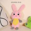Lovely Rabbit Toy Squeak Stuffed Animal Rabbit Sound Maker for Fun Indoor Dogs Chewing Training Toy Animal Theme