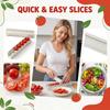 Tomatenschneider Küchenwerkzeug Gemüse Obstschneider Kirschtomatenteiler für Salat Zubereitung Restaurantgebrauch Langlebiges Design