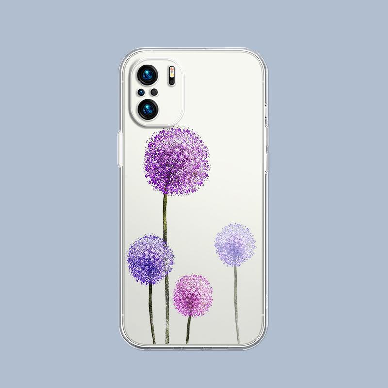 Sunflower Flower Lavender Purple Phone Case For Xiaomi Redmi Note 15 14 5G 13 12 10 11 Pro Plus 4G 14C 13C 12C Soft Gift Cover