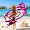 Demon Slayer Printed Swim Towel, Portable Water Absorbent Towel for Beach Camping Daily Bathroom Use