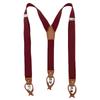 Suspenders For Men And Women Leather Pants Strap And Metal Clips Duable Elastic Polyester Adjustable Pants Accessory