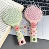 Diy Cartoon Air Cushion Comb Massage Portable Comb And Mirror All In One Comb