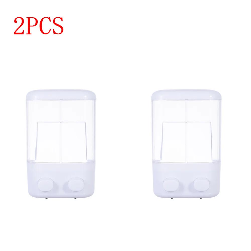 500/1000ml  Wall-mounted Liquid Soap Dispenser Single/Double Head Foam Hand Wash Device Bathroom Shower Detergent Shampoo Bottle