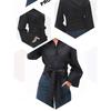 New Women's Fashion Casual Polo Neck Bow Tie Up Short Edition Double Breasted Poplin Shirt