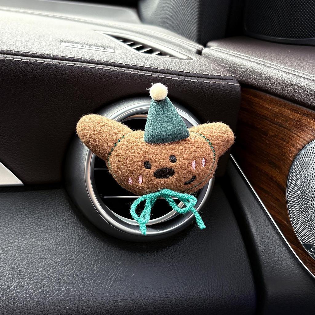 Cute Plush Animal Car Vent Clip Air Freshener - Interior Perfume Ornament