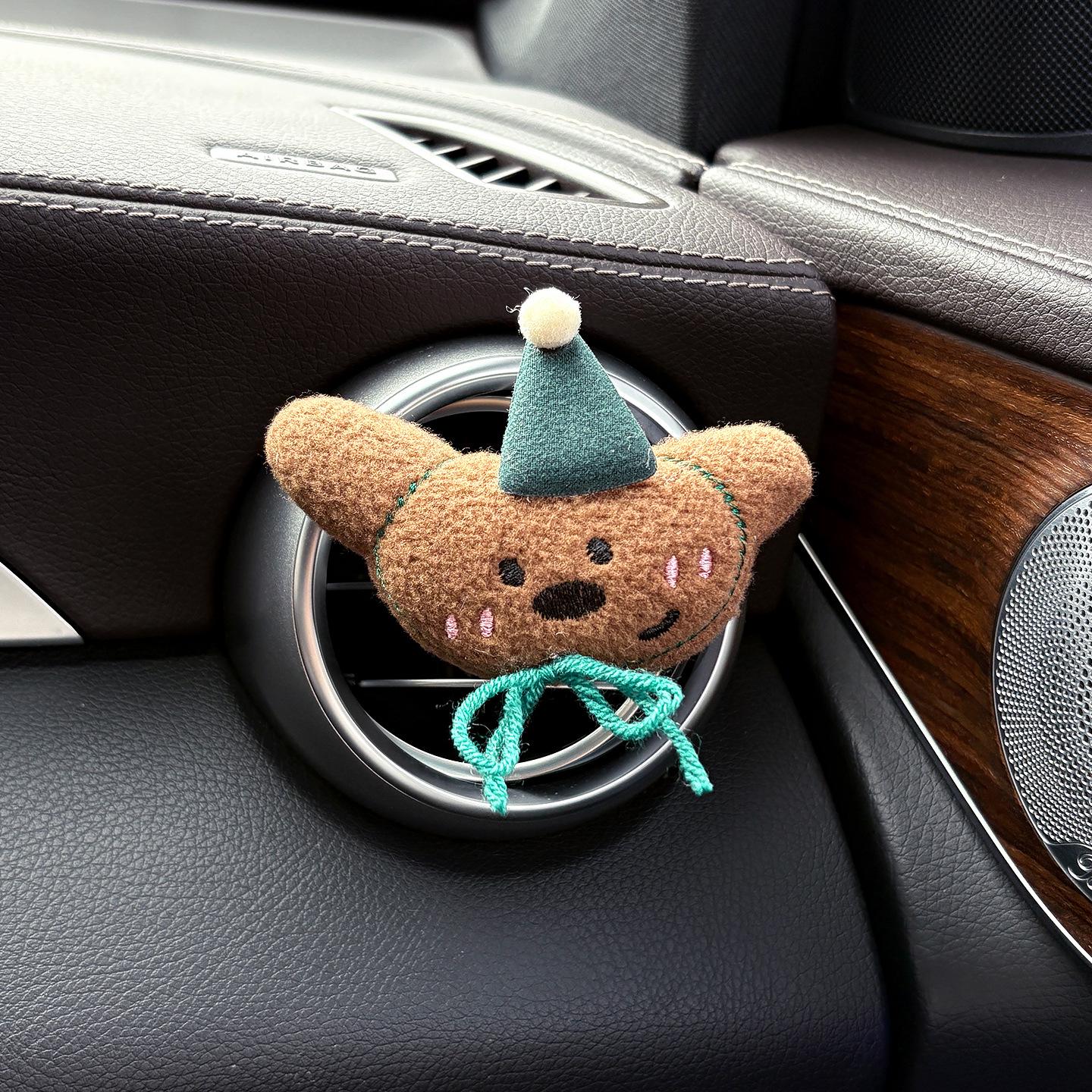 

Cute Plush Animal Car Vent Clip Air Freshener - Interior Perfume Ornament
