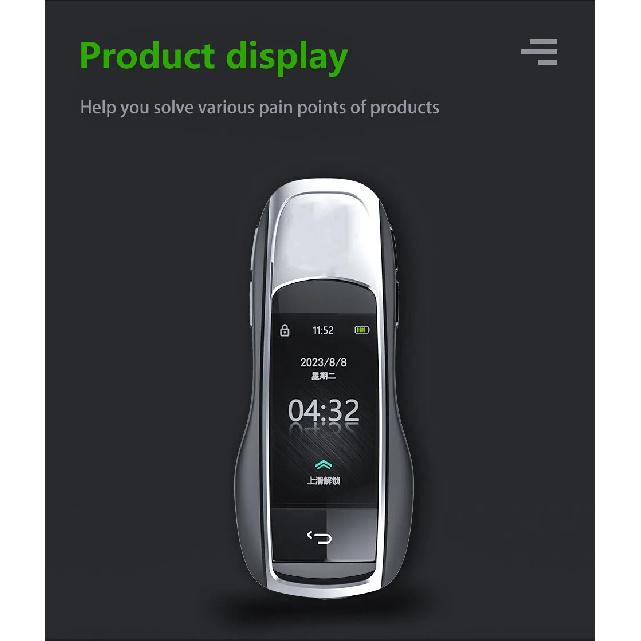Modified Remote Display Smart LCD Car Key For Porsche 911 977 718 Cayenne Panamera Macan Taycan Comfortable Entry Keyless Go