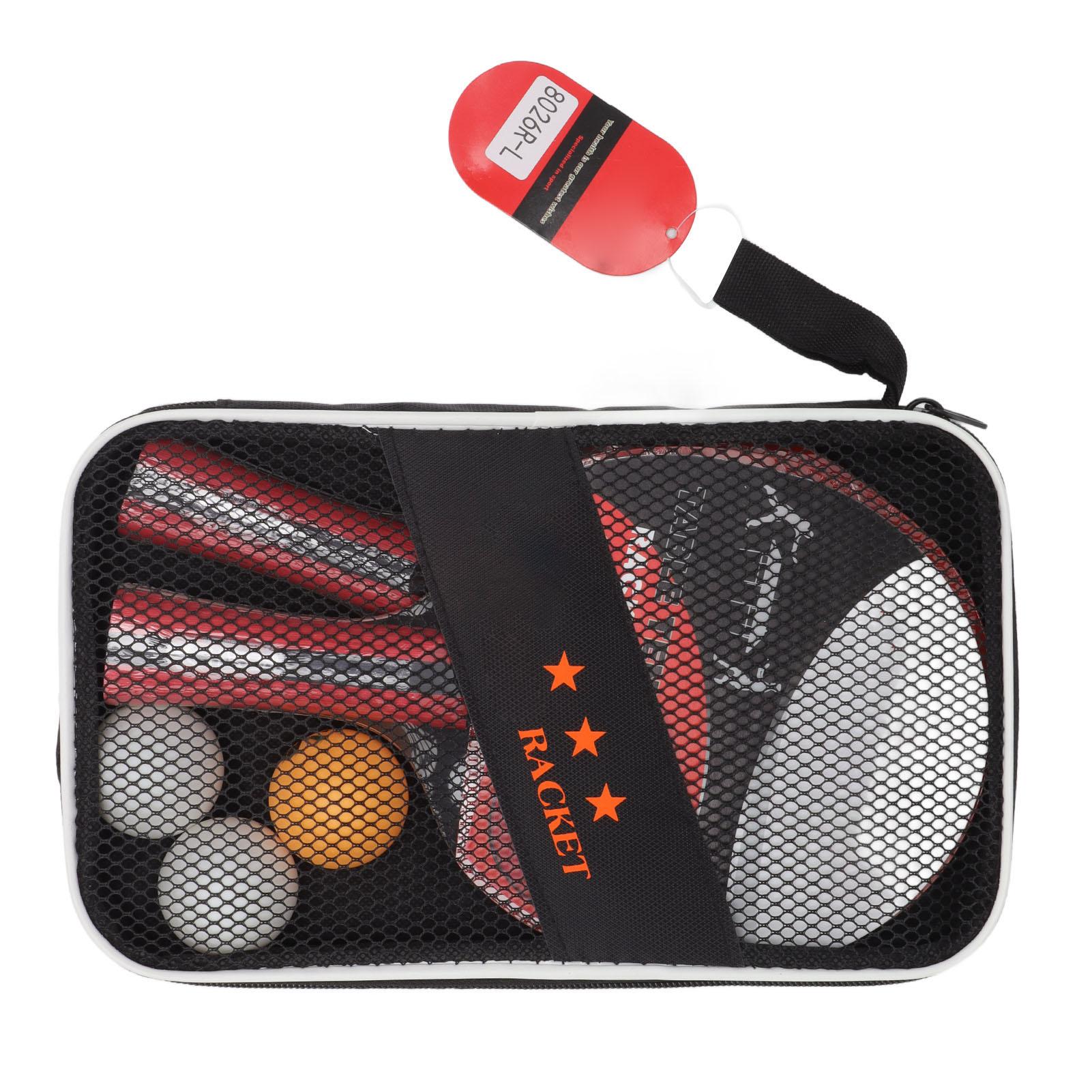 

Pingpong Paddle Set 2 Pcs Table Tennis Bats 3 Pcs s Wood Rubber Soft Sponge Racket for Training Exercise