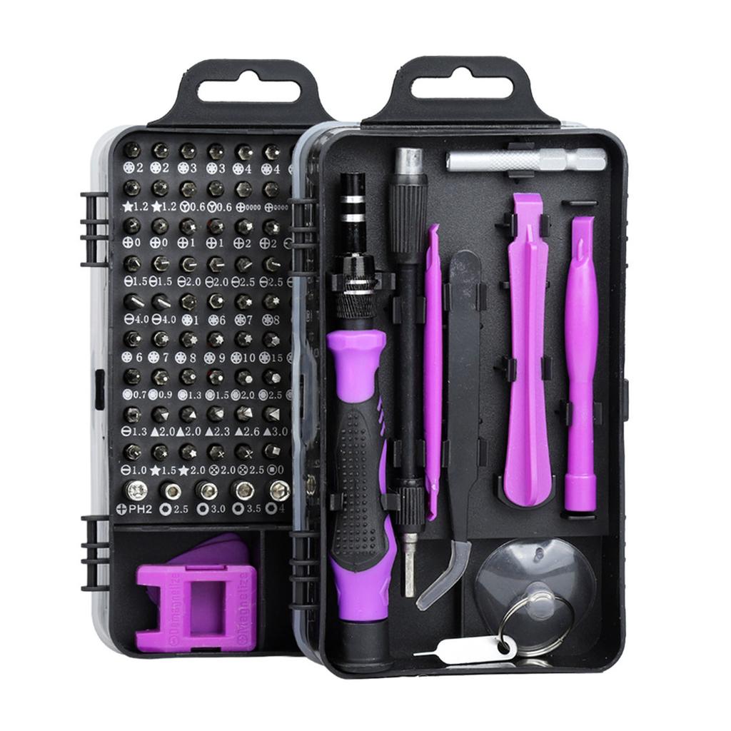 Carbon Steel Screwdriver Set Multipurpose Electronic Disassembly and Repair Tools for Watch Mobile Phone Red