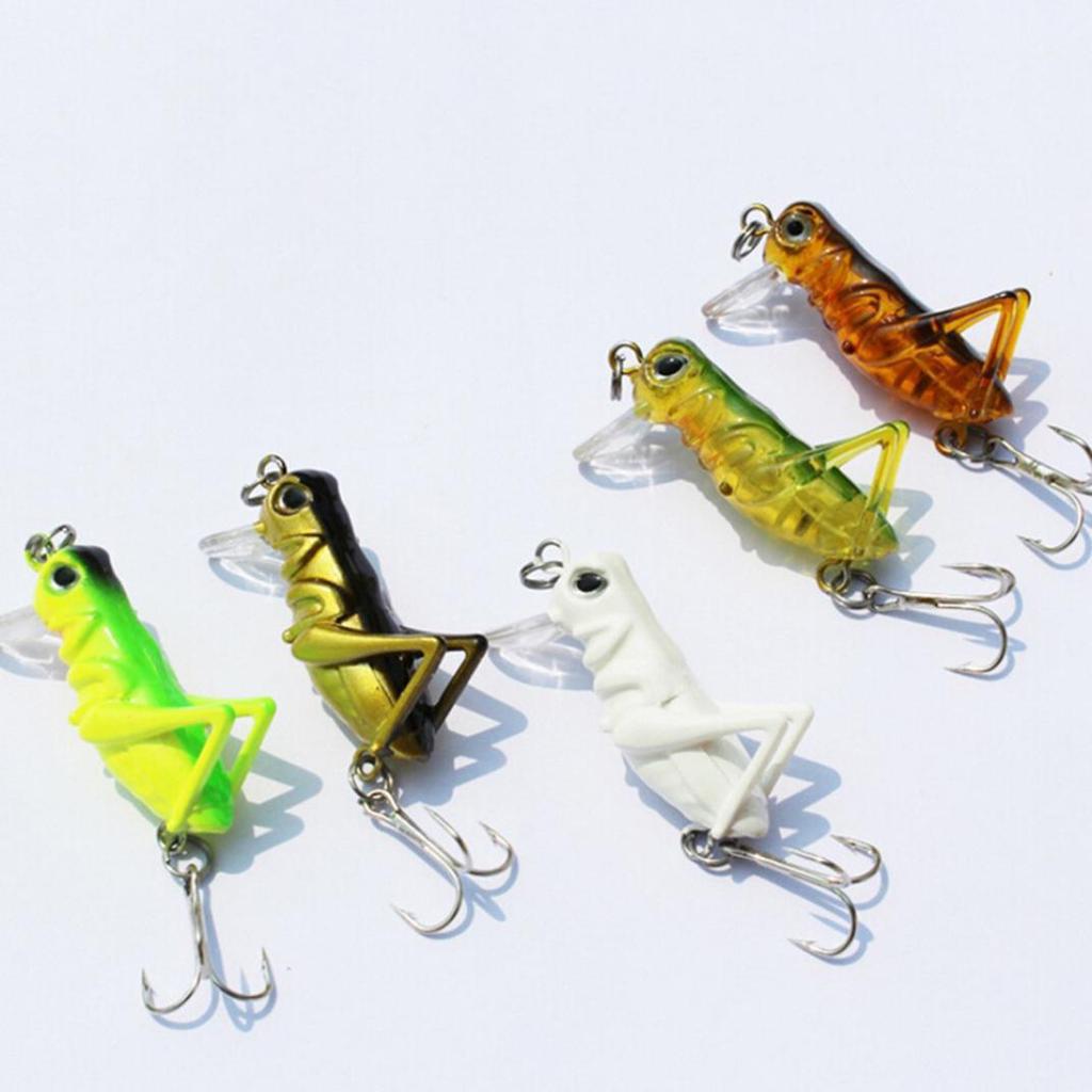 Grasshopper Insect Lifelike Fishing Lure Tackle Luminous Hard Artificial Bait