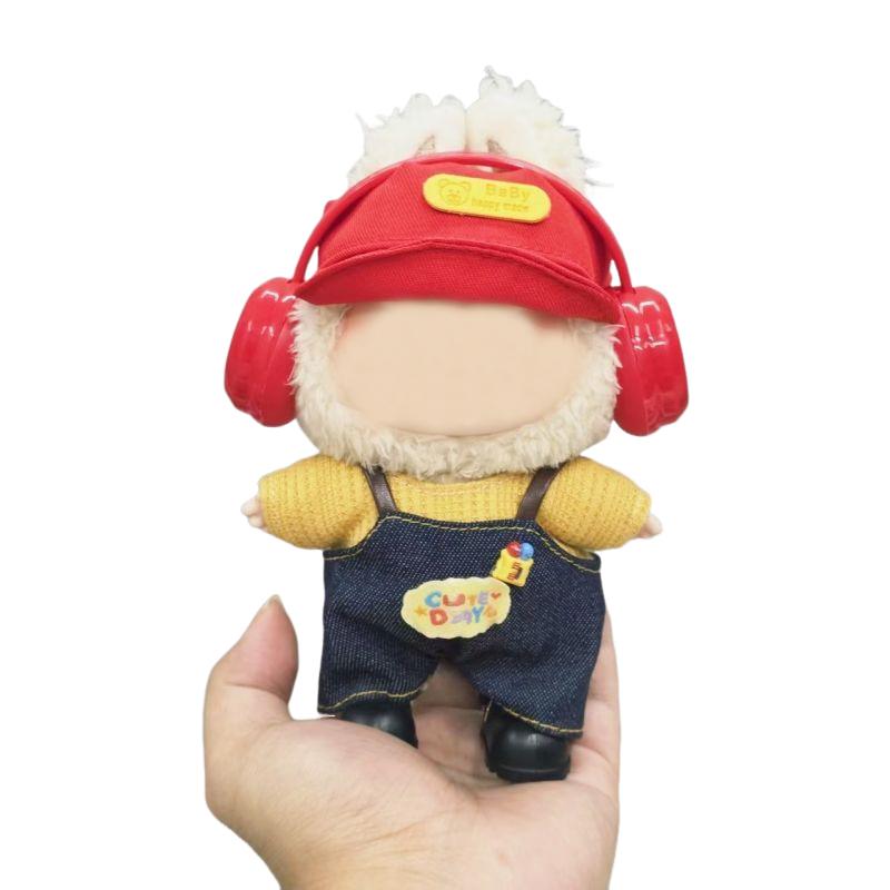 

17см Плюшевая одежда и аксессуары для куклы Лабубу 6,7 Кавайная кукла Мультяшная милая одежда Куклы Рождественский подарок