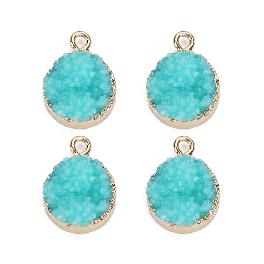 5Pcs/lot Resin Imitation Crystal Cluster Charms Colorful Pendant for Jewelry Making Accessories DIY Necklace Earrings Bracelet