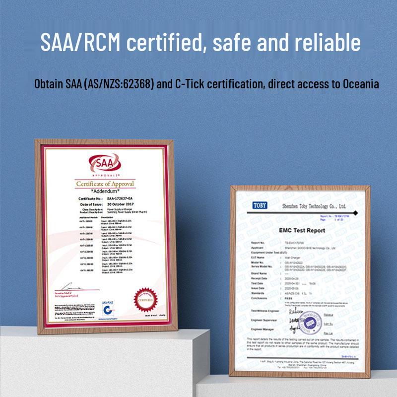 SAA-zertifiziertes 20W Dual-Typ-C-Ladegerät – Australischer Standard-Handy-Ladegerät 2C