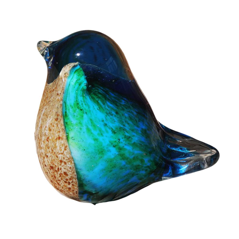 Glass Birds Figurines Handmade Art Bluebird Status Home Tabletop Centerpiece Decor Decorative Glass Blown Bird Figurines for