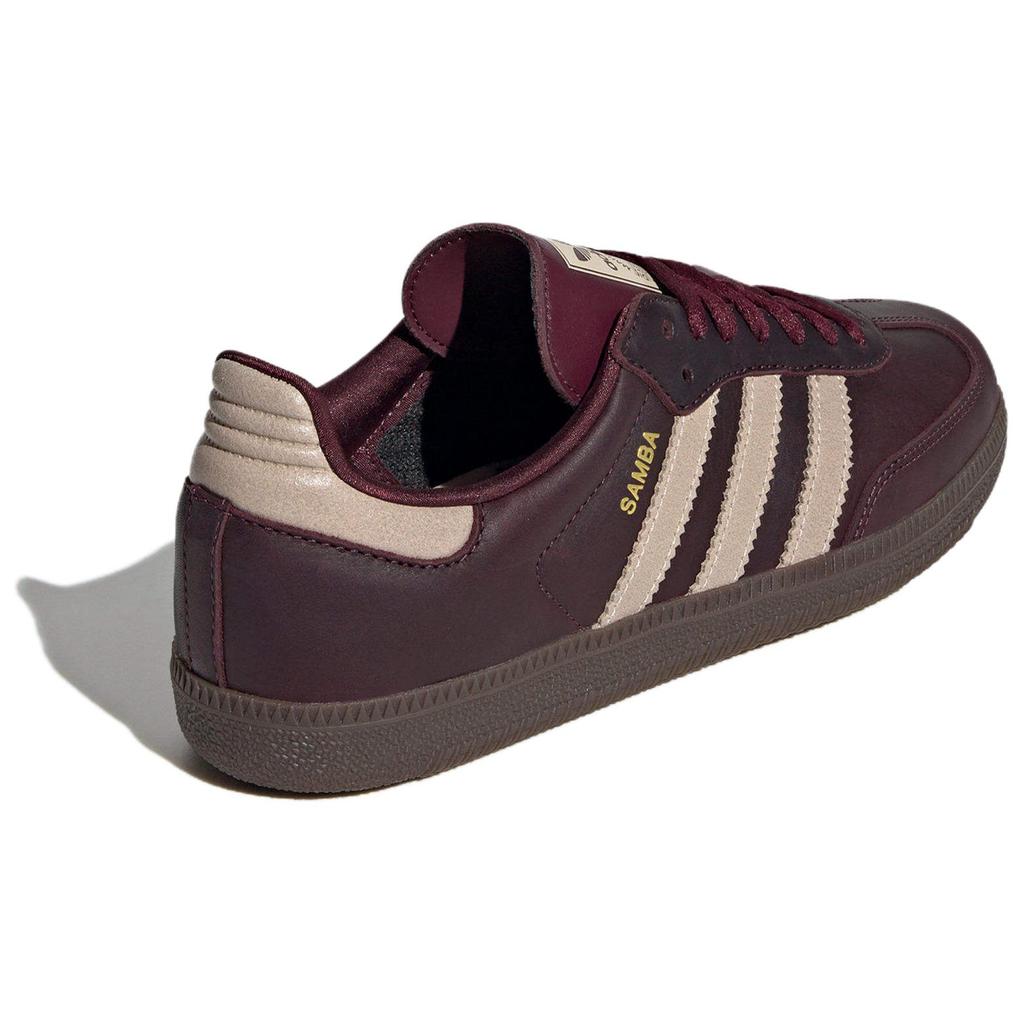 adidas Samba OG Bordové Křišťálově Pískové Dámské Tenisky Červené Zlaté-Metalické IF7004