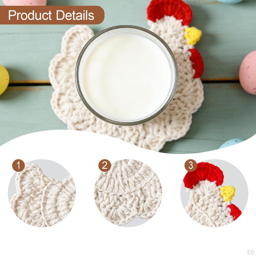 Coasters, Home Decor, Heat Resistant, Animal Themed, Decorative Coasters for Dining Table