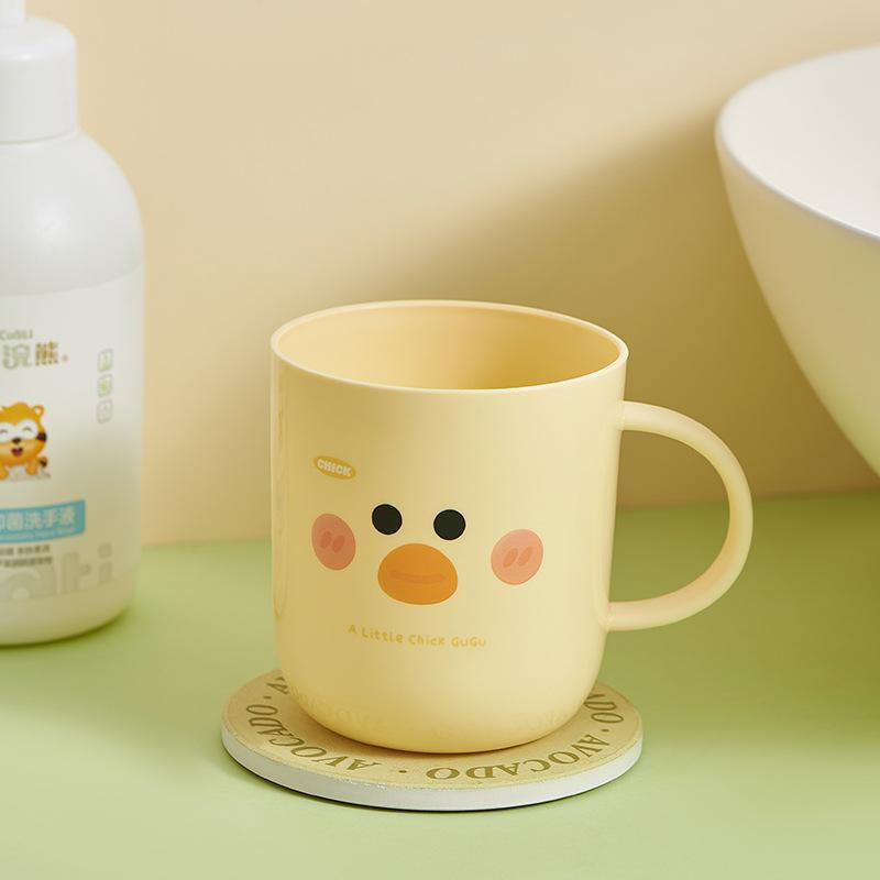 

Детский стаканчик для полоскания рта с основанием, утолщенный и ударопрочный стаканчик для полоскания рта для домашней чистки зубов Yellow duckling