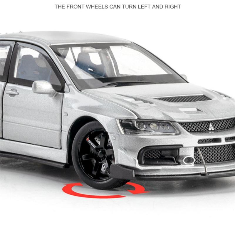 1/32 Mitsubishi Lancer EVO IX Odlewany Model Samochodu Zabawka Kolekcjonerska Dźwięk i Światło Zabawka