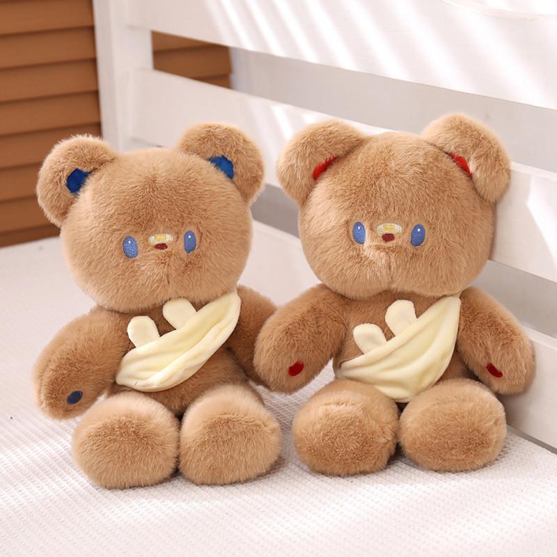 Rabbit Little Teddy Bear Plush Toy Hug Bear Plush Soft Biscuit Bear Gift Doll
