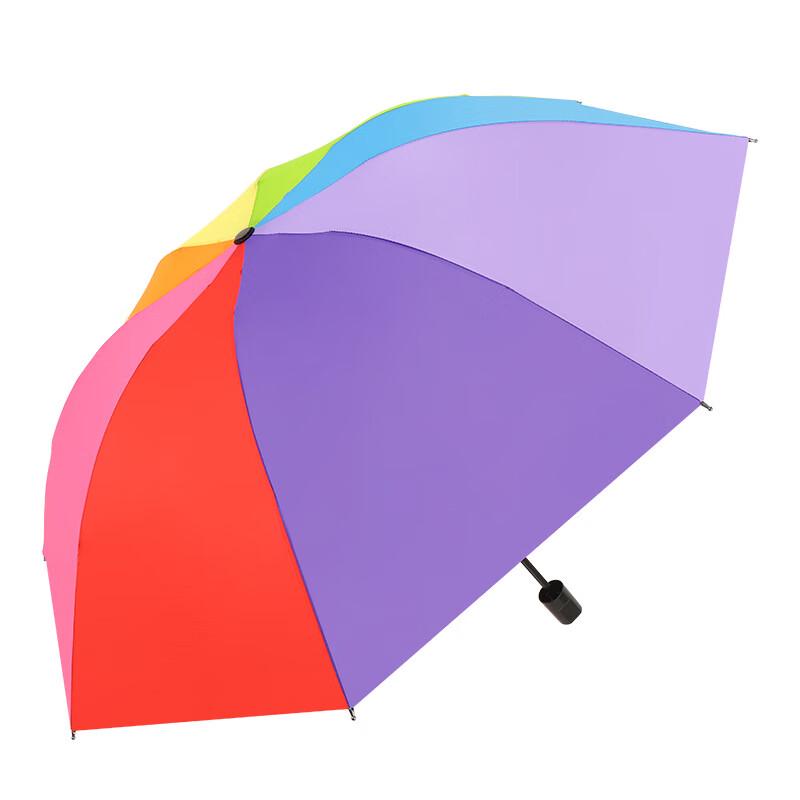 Nanqiao Creative 3-Fold Reverse Rainbow Umbrella