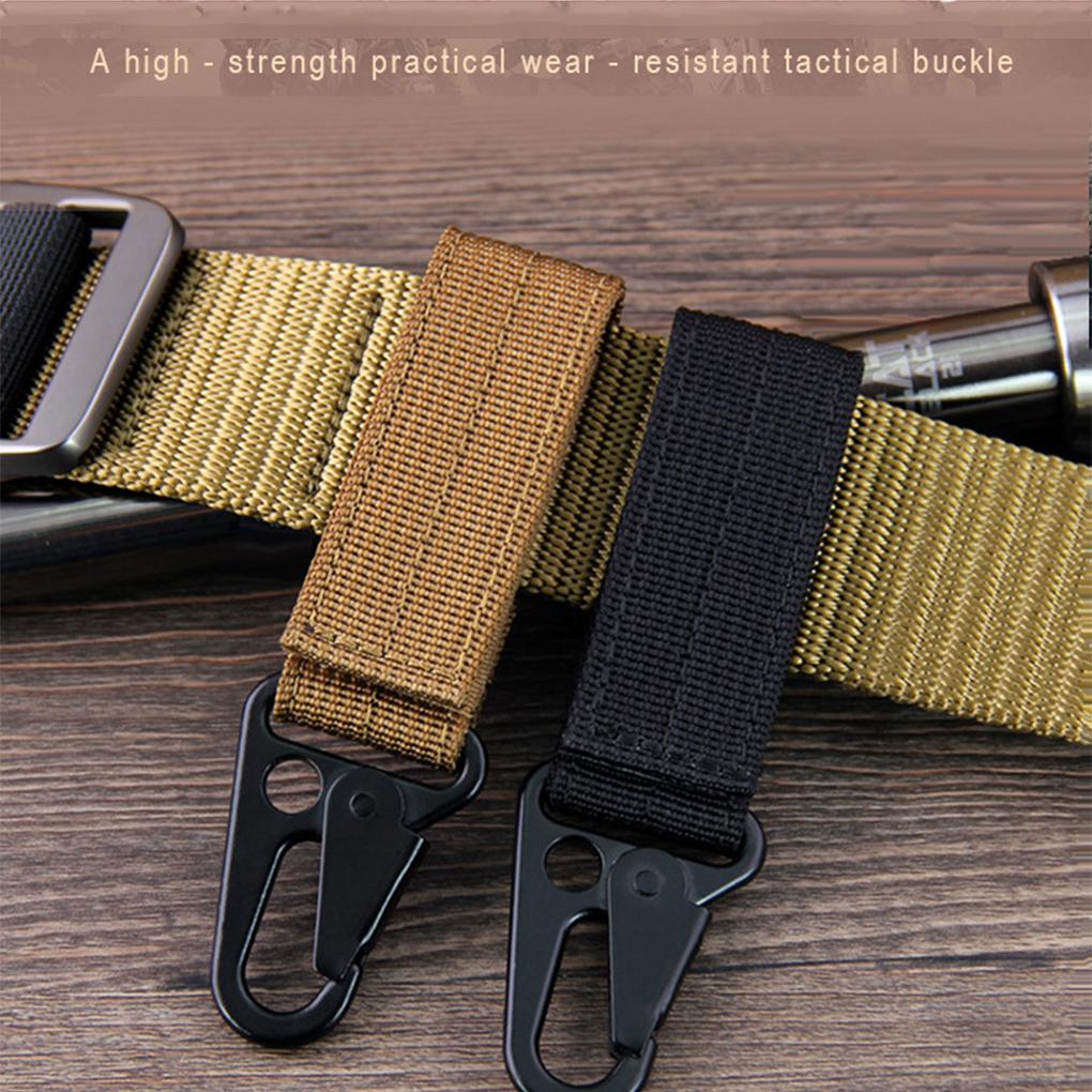 Belt Carabiner Key Chain Portable Detachable Dual Layer Heavy Duty Replacement Sticker Type Stylish Outside Keyring