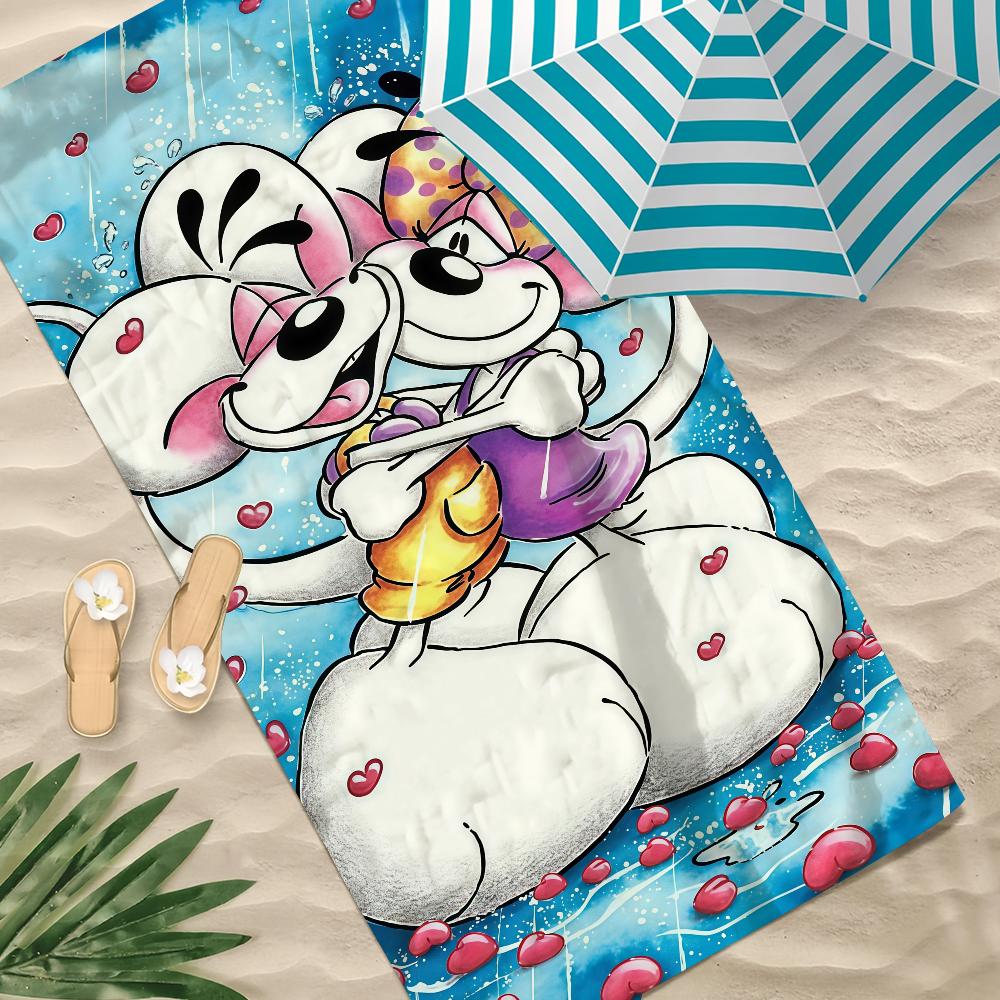 Cartoon D-Diddl Rat Towel Beach Towel Oversized Quick Dry Towel Absorbent Soft Swim Beach Towels for Men Women