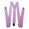 Unisex Y Back Suspenders 3 Clips Adjustable Elastic Braces