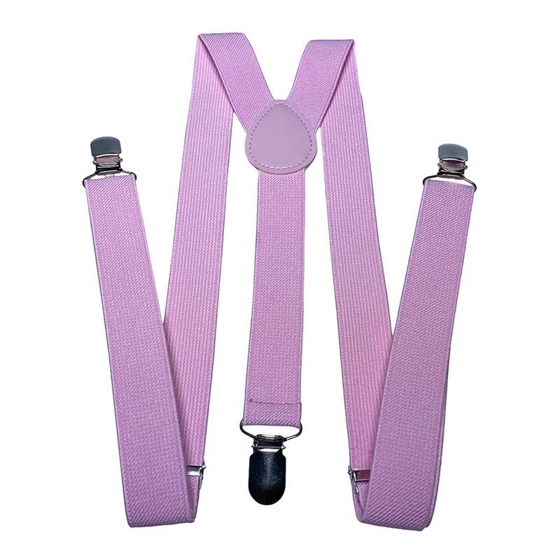 Unisex Y Back Suspenders 3 Clips Adjustable Elastic Braces