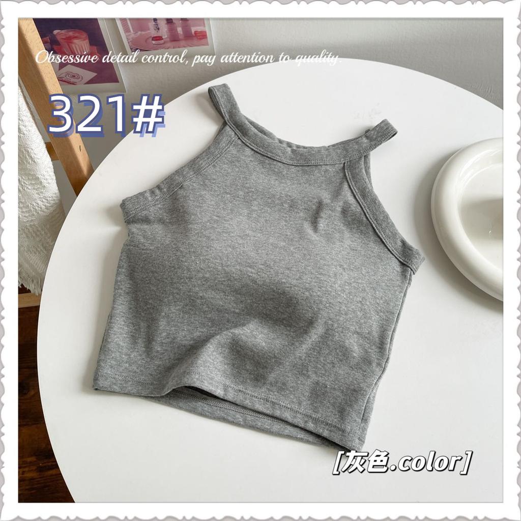 Strap Vest for Spring and Summer, Pure Cotton Back with Chest Cushion, Worn As A Base Layer, Sports Chest Wrap and Strapless Top for Women