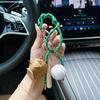 Personalized and creative baseball keychain, simple car keychain, handmade rope, bag pendant, keyring, hanging accessory, gift