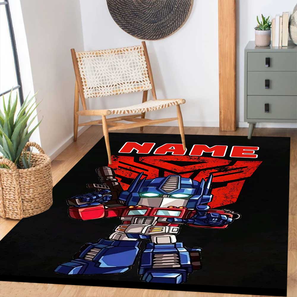 Transformers Fans (26) Customize your name rug, office chair cushion, home bedroom living room gift.