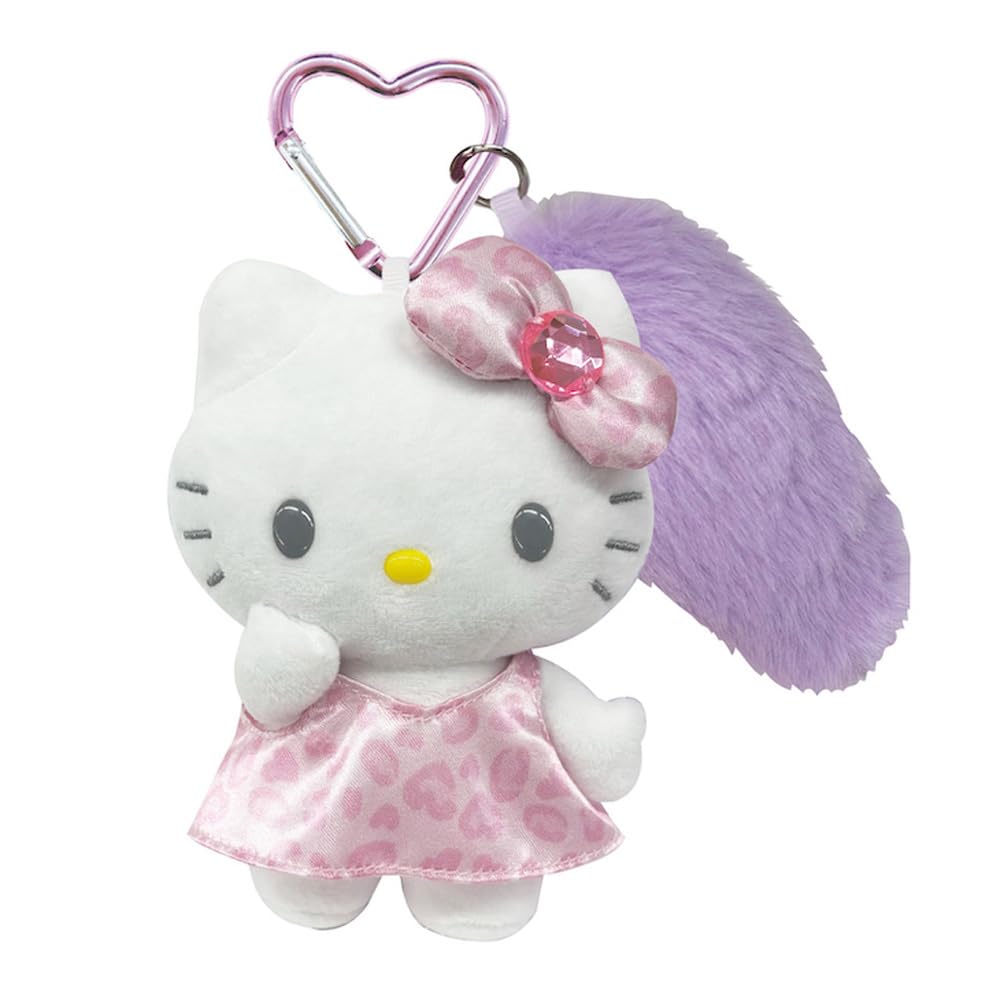 

Hello Kitty Tail Mascot Keychain Leopard (Pink)