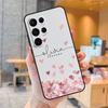 Personalised Initials Polka Monogram Case For Samsung Galaxy S23 S22 Ultra S20 S21 FE S9 S10 Note 10 Plus Note 20 Ultra Cover