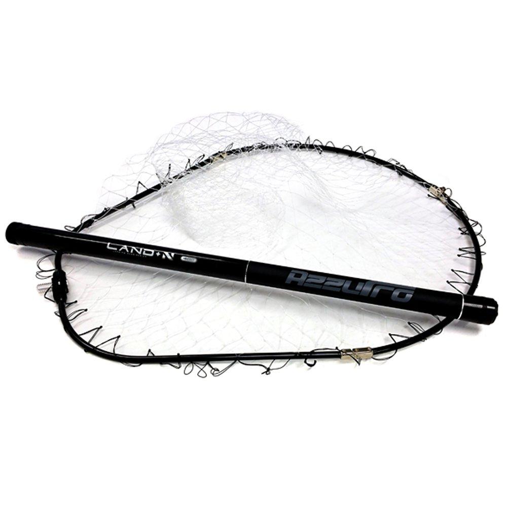 Azzurro Landing Net Land+N, 4m Long, Fishing Landing Net for Bluefish and Sea Bass