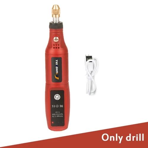 Wireless Mini Electric Drill USB Cordless Mini Drill Rotary Tool Woodworking Engraving Pen Dremel Tools for Jewelry Metal Glass