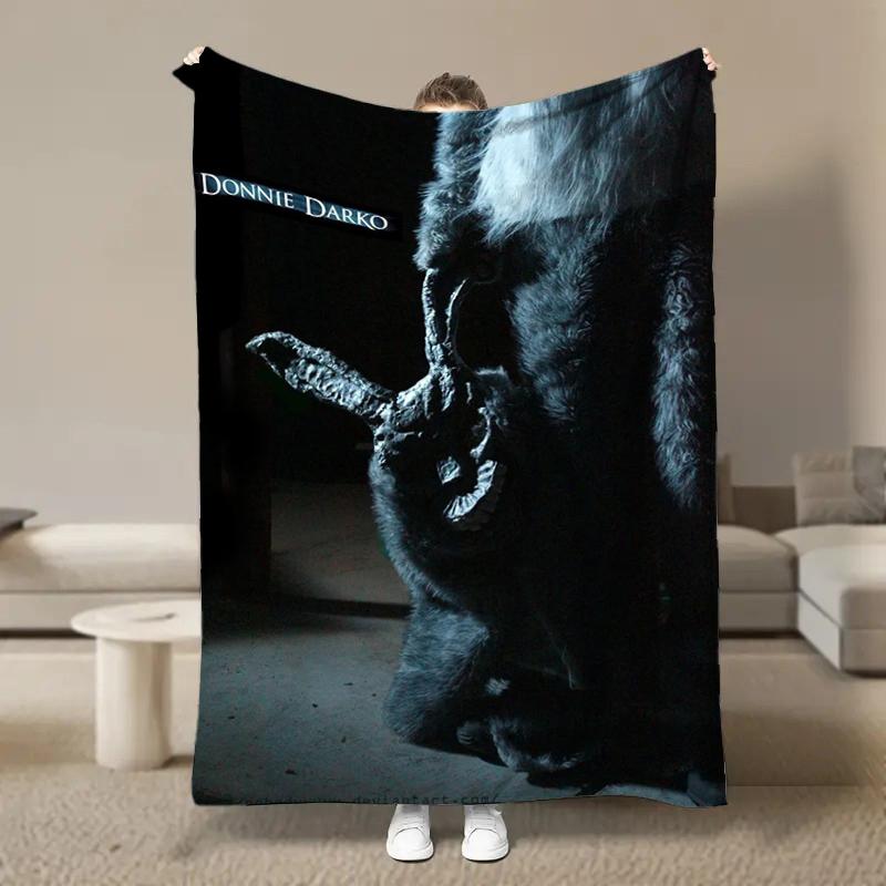 

Classic Horror Film Donnie-Darko Flannel Blanket Fluffy Children and Adult Sofa Plush Bedspread Throw Lunch Blanket for Sofa Bed 75x90cm