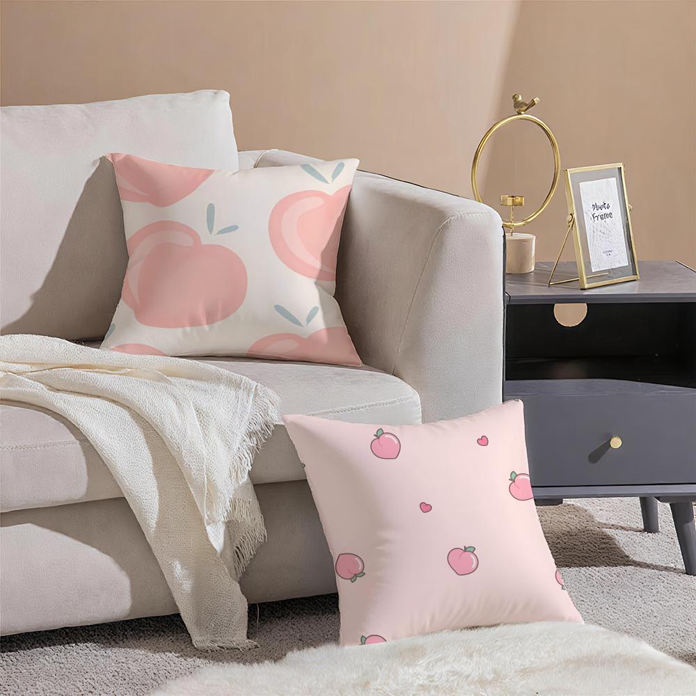 Pastoral simple Handdrawn watermelon Cushion Cover Throw Pillow Cover Hidden Button Durable Polyester Chair Cushion